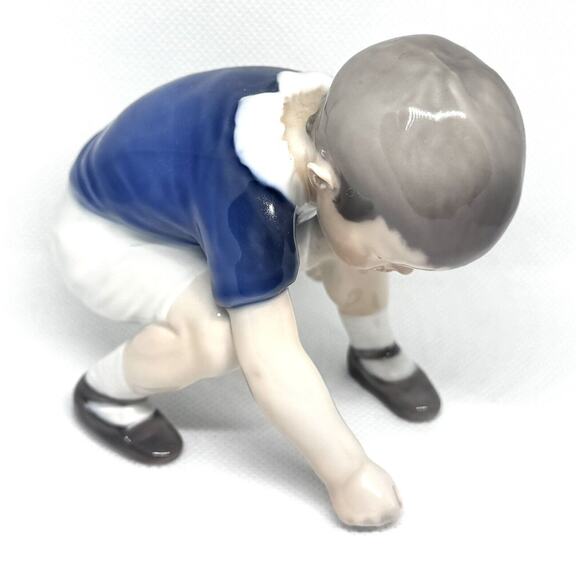 VINTAGE B & G BING AND GRONDAHL DICKIE BOY PORCELAIN FIGURINE NO. 412 VI DENMARK - Picture 2 of 9